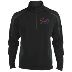 Scratch Color Sport-Tek Men's Sport Wicking Colorblock 1/2 Zip