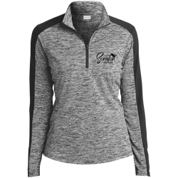 Scratch Sport-Tek Ladies' Electric Heather Colorblock 1/4-Zip Pullover