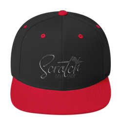 Black Scratch Snapback Hat - Scratch Golf Shop