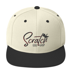 Snapback Hat Black and Red - Scratch Golf Shop